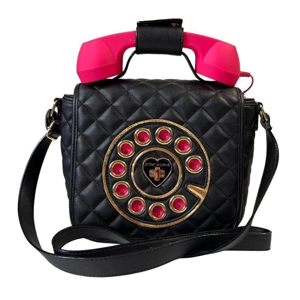 Betsey Johnson Hello Again Telephone Crossbody Bag